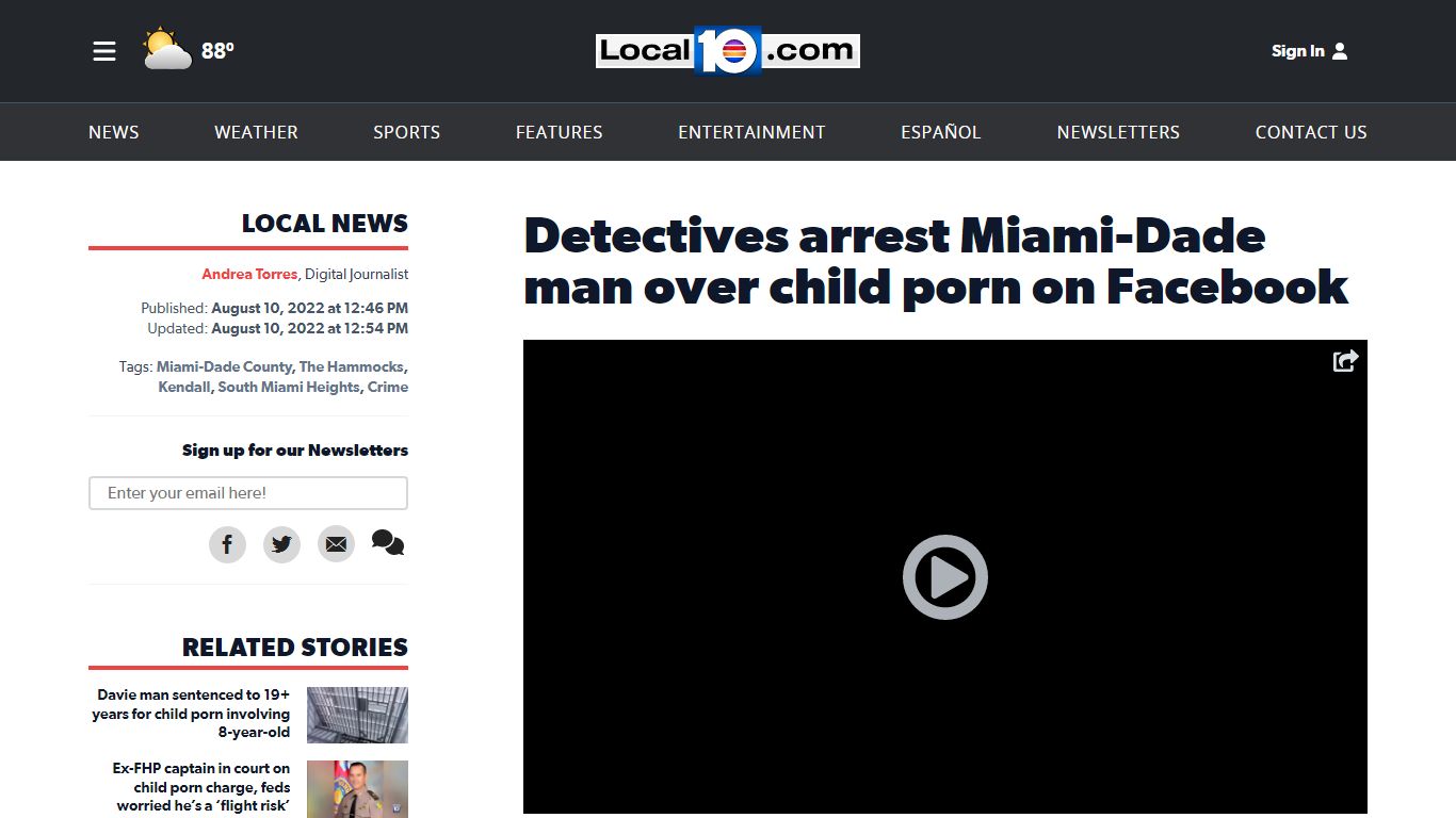 Detectives arrest Miami-Dade man over child porn on Facebook